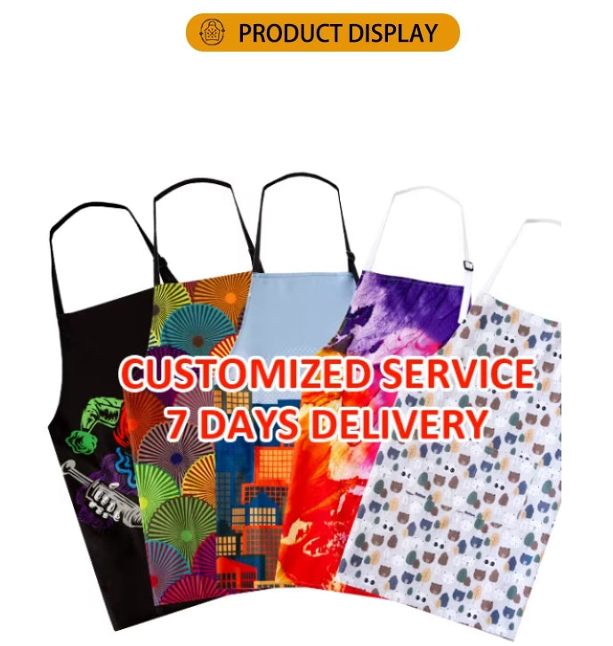 Artists Apron Kitchen Chef Designs Patterns Servers Apron with Pockets