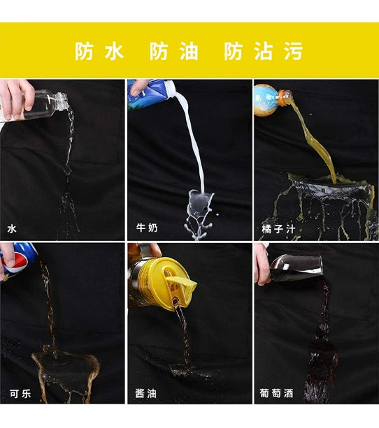 Customized LOGO quality solid color waterproof, oil-proof and stain-proof apron
