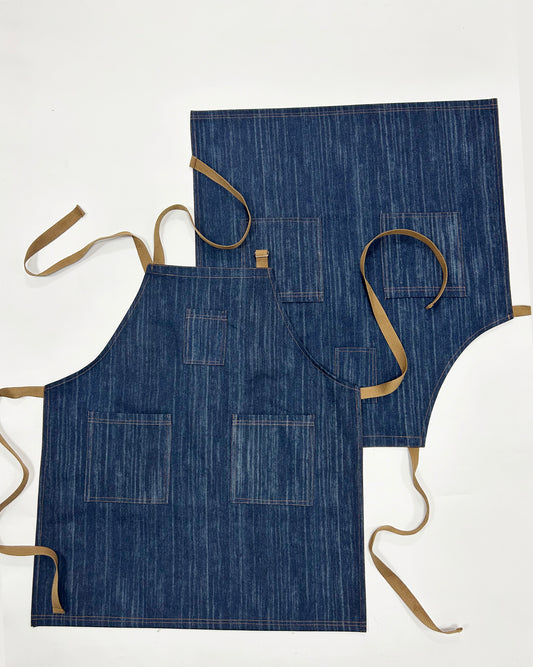 Custom Logo  Denim Apron for Adults