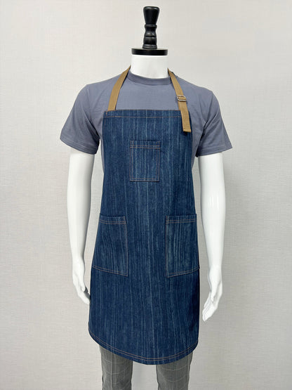 Custom Logo  Denim Apron for Adults