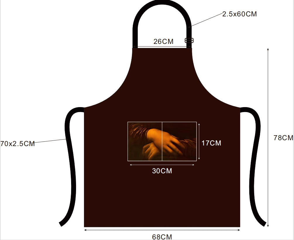 Mona Lisa's Smile Museum cultural and creative apron