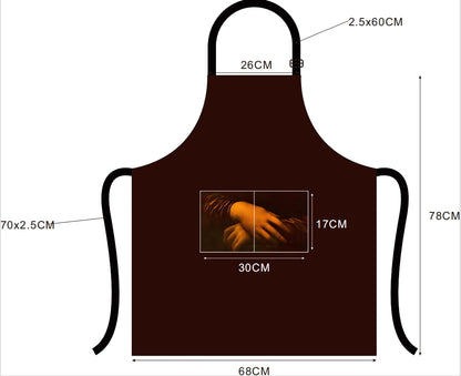 Mona Lisa's Smile Museum cultural and creative apron