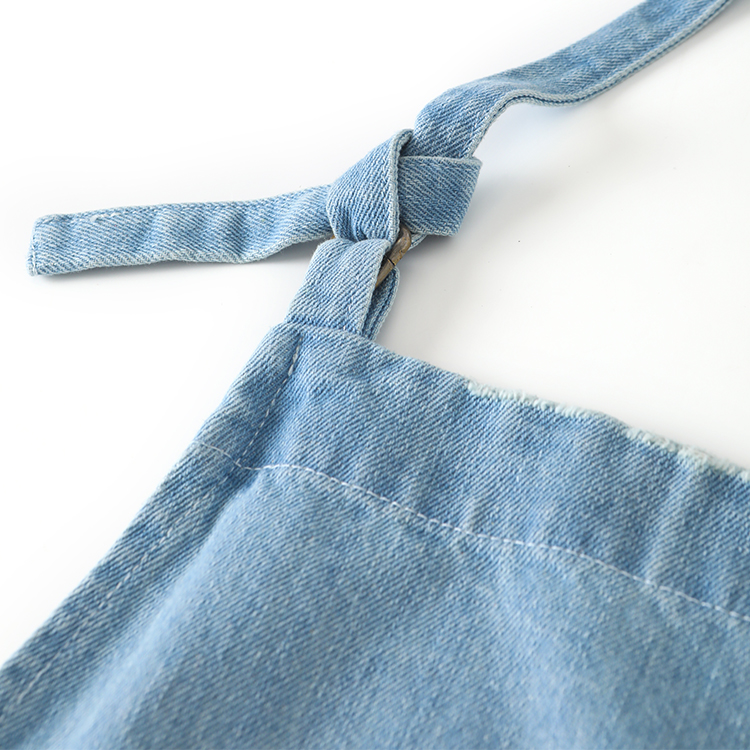 Distressed cotton denim apron-EAPRON- Apron, Oven mitt, Pot holder, Tea towel, Table cloth