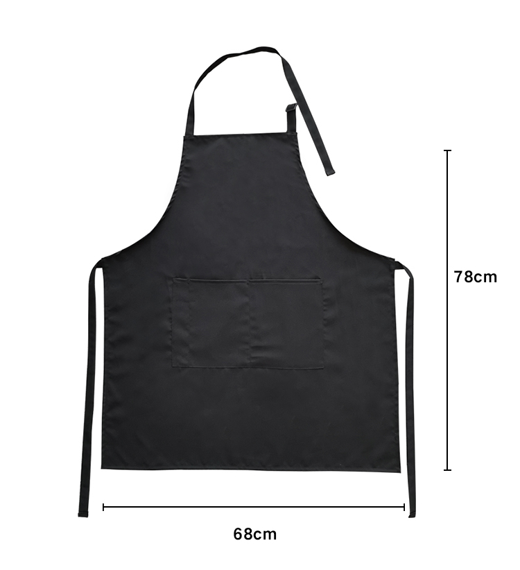 Polyester  basic apron with  pockets QS-PWN0002-EAPRON- Apron, Oven mitt, Pot holder, Tea towel, Table cloth