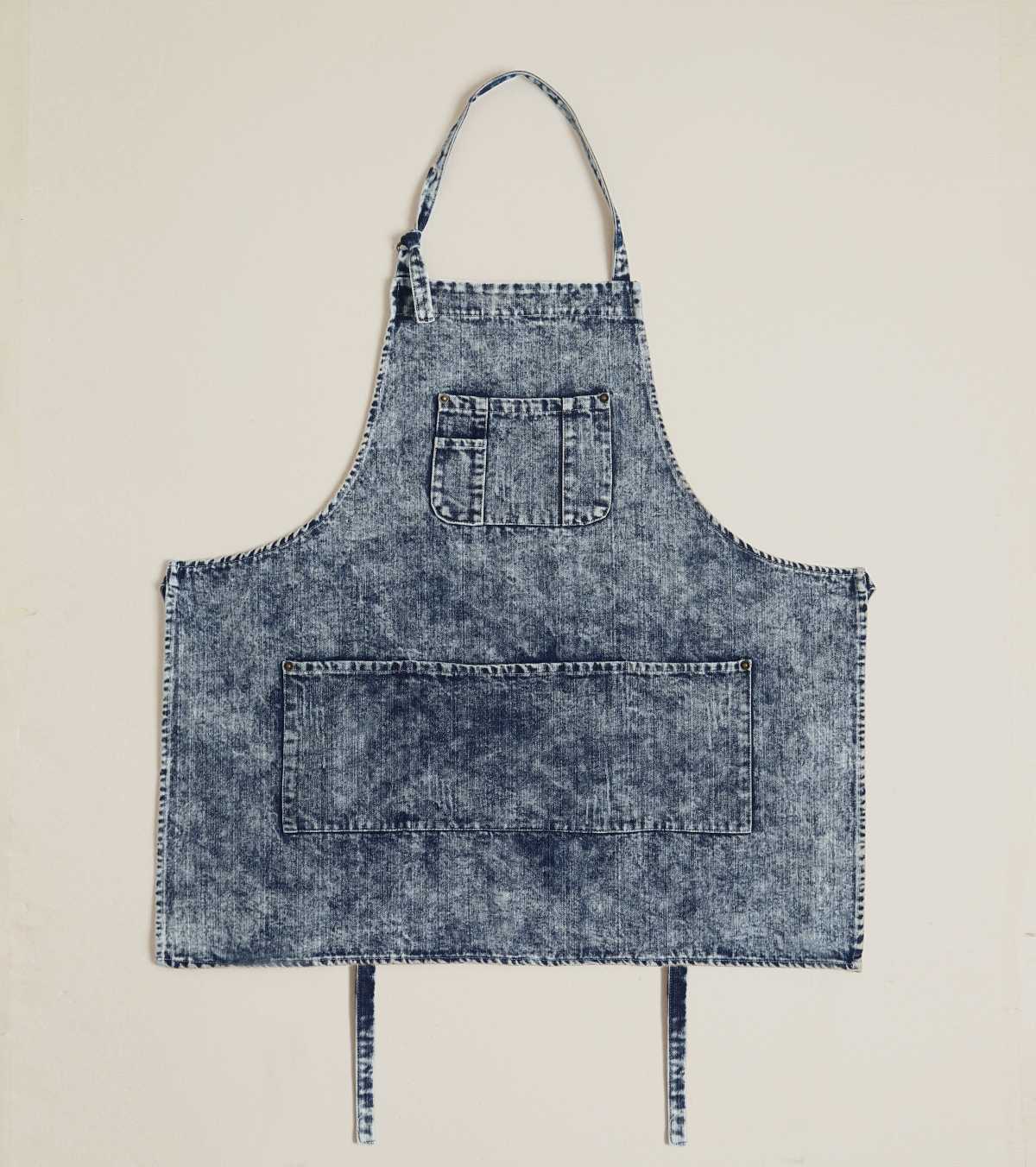 Distressed cotton denim apron QS-NZ0058-EAPRON- Apron, Oven mitt, Pot holder, Tea towel, Table cloth