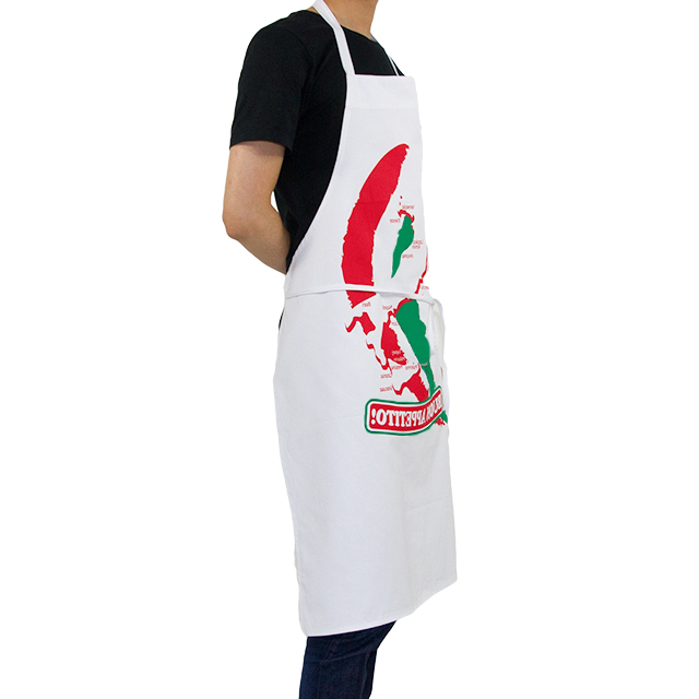 Cotton apron with customized printing QS-SK0140-kitchen textile,apron,oven mitt,pot holder,tea towel,hairdressing cape