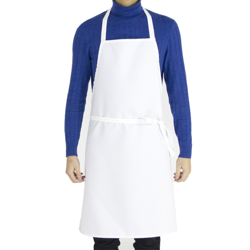 Apron Bib Biasa Asas QS-PWN0037-tekstil dapur, apron, sarung tangan ketuhar, pemegang periuk, tuala teh, jubah dandanan rambut