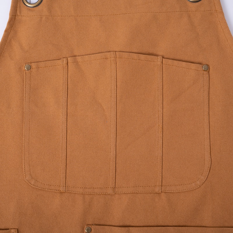 Canvas apron with crossback cotton webbing straps QS-FB0083-EAPRON- Apron, Oven mitt, Pot holder, Tea towel, Table cloth