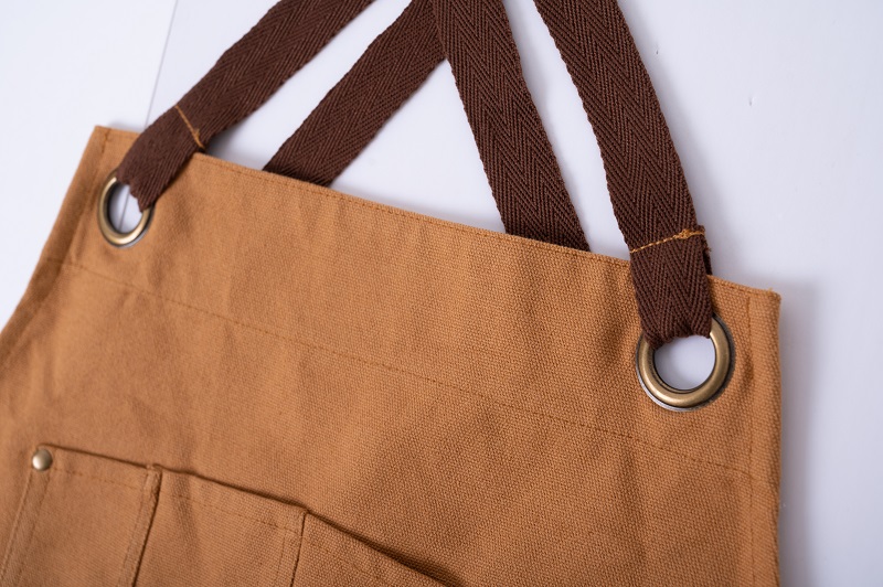 Canvas apron with crossback cotton webbing straps QS-FB0083-EAPRON- Apron, Oven mitt, Pot holder, Tea towel, Table cloth