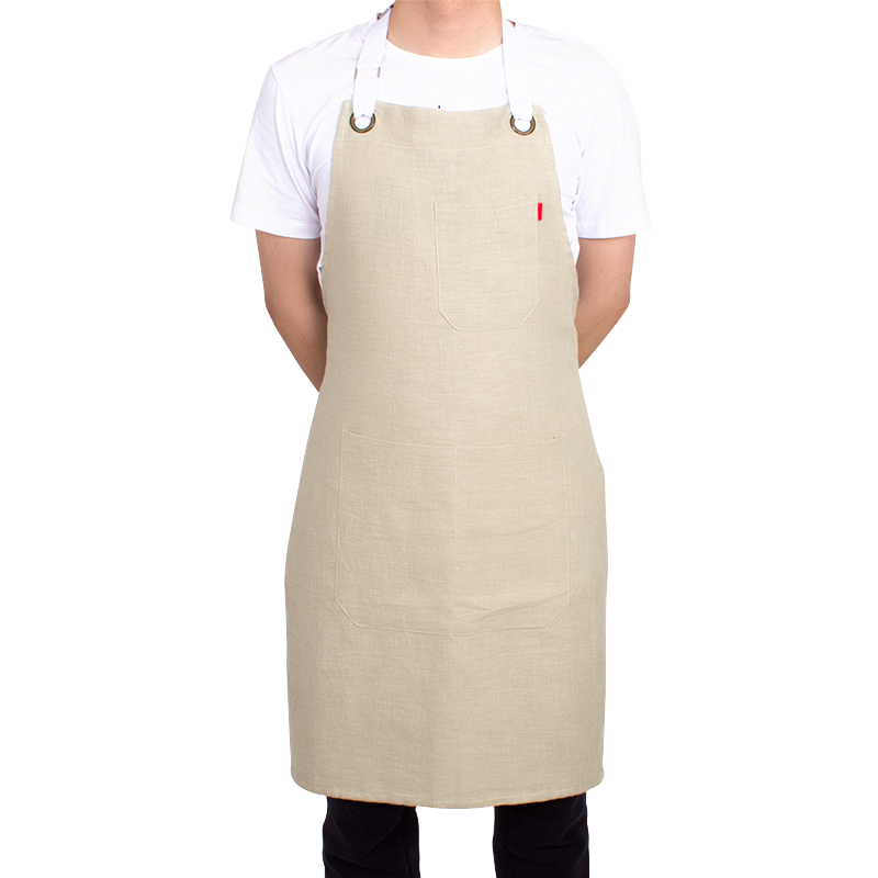 Ramie linen crossback style apron with  metal grommet-EAPRON- Apron, Oven mitt, Pot holder, Tea towel, Table cloth