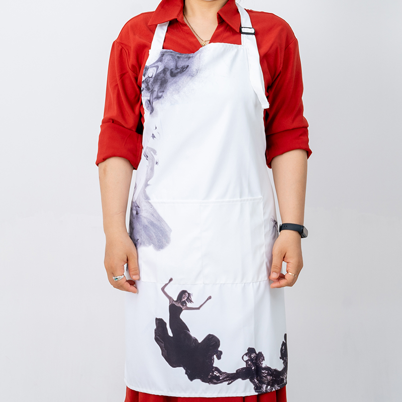 Polyester customized printed waterproof apron QS-SPM0147-EAPRON- Apron, Oven mitt, Pot holder, Tea towel, Table cloth