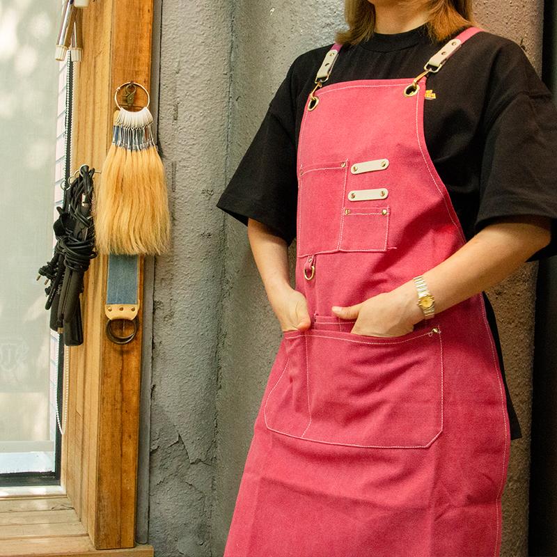 Salon stylist apron factory and why it matters-kitchen textile,apron,oven mitt,pot holder,tea towel,hairdressing cape