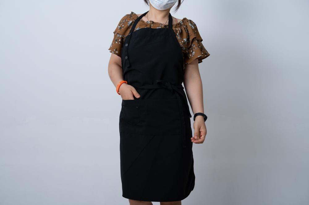 Black polyester Apron Factory-EAPRON- Apron, Oven mitt, Pot holder, Tea towel, Table cloth