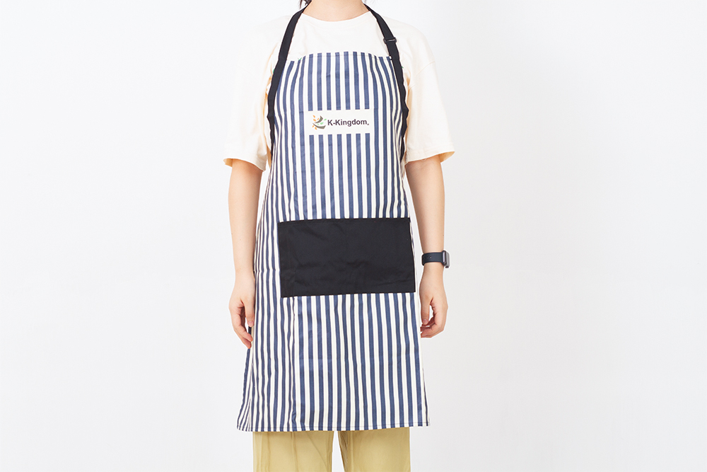 Classic stripe apron-မီးဖိုချောင်သုံး အထည်အလိပ်၊ ခါးစည်း၊ မီးဖိုချောင်၊ အိုးကိုင်ဆောင်၊ လက်ဖက်ရည်သုတ်ပုဝါ၊