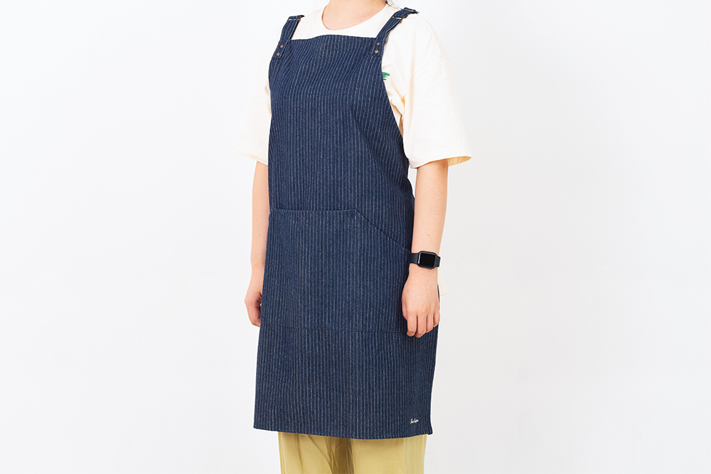 Classic stripe apron-kitchen textile,apron,oven mitt,pot holder,tea towel,hairdressing cape