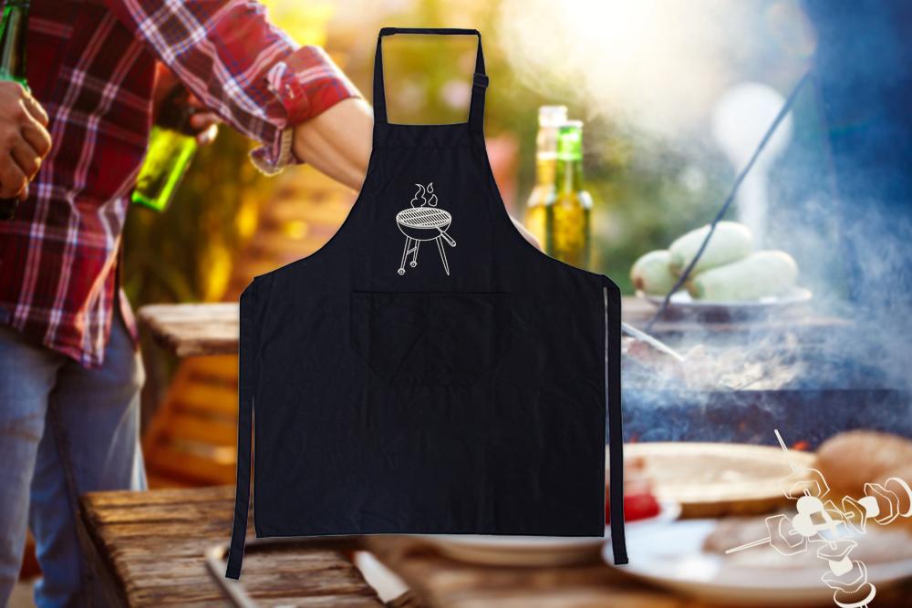BBQ Apron with Pockets-kitchen textile,apron,oven mitt,pot holder,tea towel,hairdressing cape
