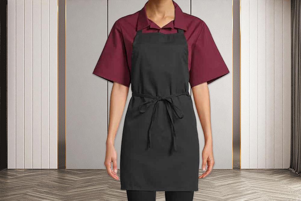 Mid length apron with pocket-EAPRON- Apron, Oven mitt, Pot holder, Tea towel, Table cloth