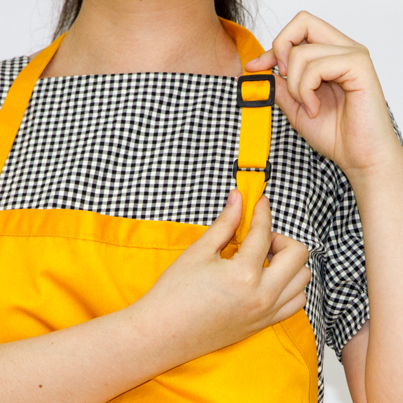Polyester-cotton adjustable buckle customized Logo kitchen apron-EAPRON- Apron, Oven mitt, Pot holder, Tea towel, Table cloth