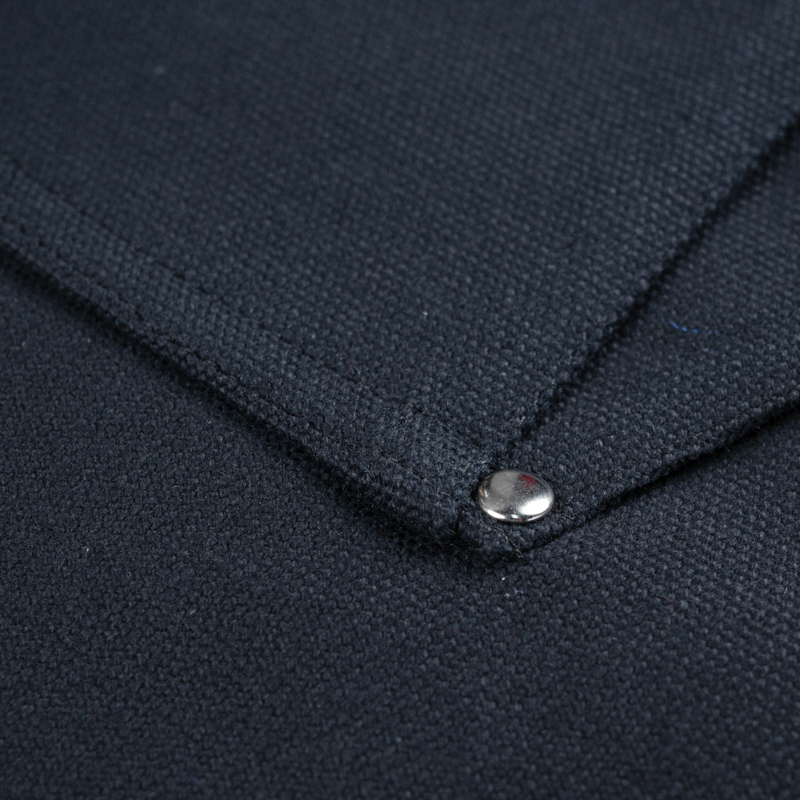 Delantal uniforme de lona de algodón con espalda cruzada QS-FB0101-textil de cocina, delantal, manopla de horno, agarradera, paño de cocina, capa de peluquería